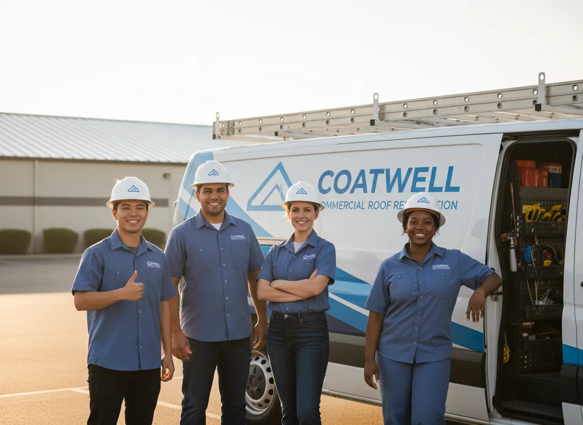 Commercial roof coating company in Herod, IL