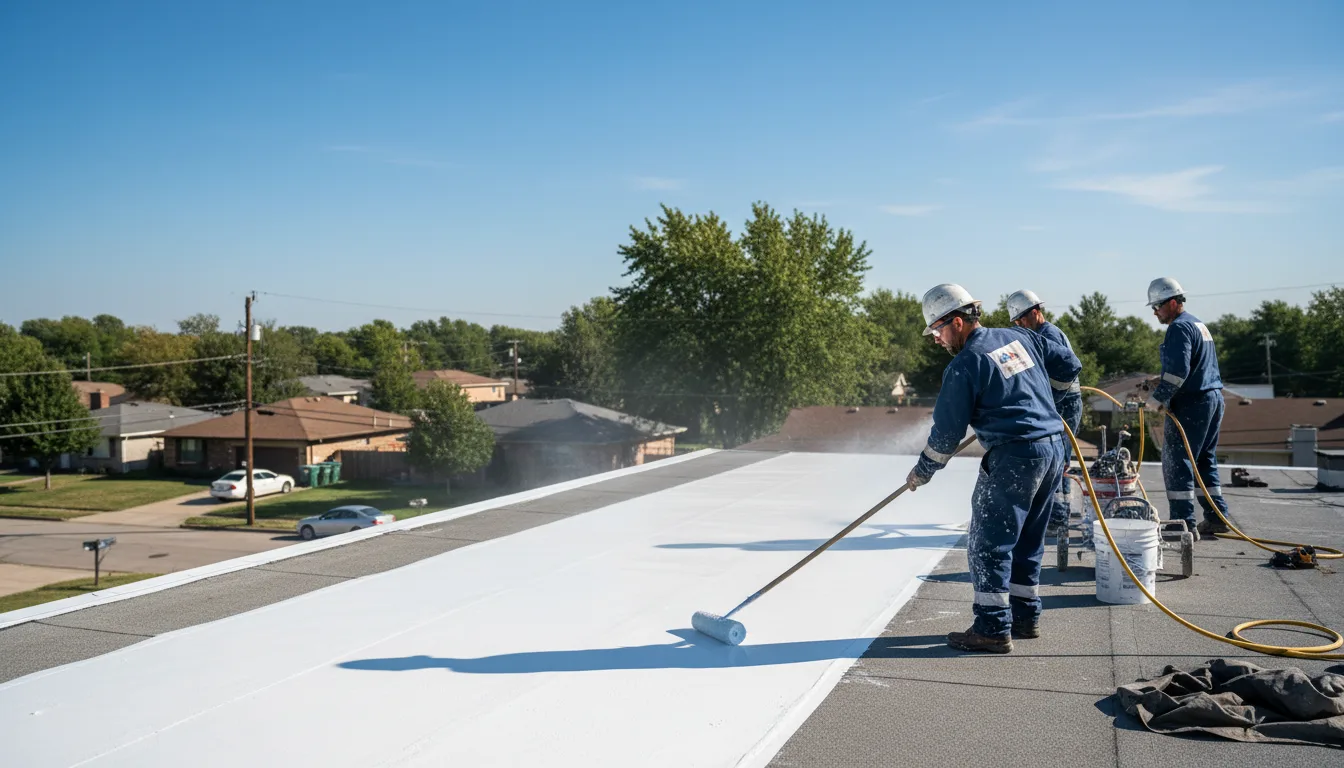 Commercial roof coating in Herod, IL near me